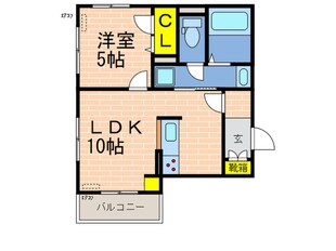 ブランドール幸永Ⅱの物件間取画像